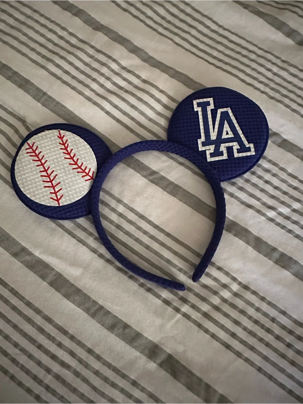 Los Angeles Dodgers Kids Baseball Ear Headband - Navy